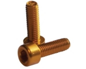 Suruburi Aluminiu Bidonas Cadru M5 X 15Mm, 50Buc Aurii, FCM3004 - Img 2