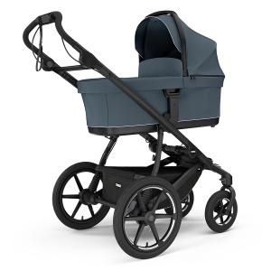 Thule Bassinet - Landou copii 0-6 luni, Dark Slate - Img 3