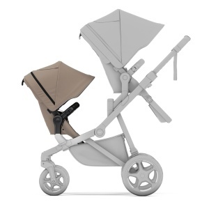 Thule Sibling Seat - Scaun al doilea copil pentru Carucior Thule Sleek 2, Tinted Taupe - Img 3