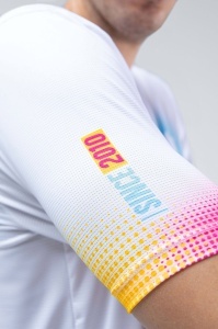 Tricou alergare Gobik Flash Hydrazero bărbați - alb multicolor - Img 6