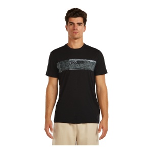 Tricou Barbati Icebreaker Merino 150 Tech Lite Elevation Line Black