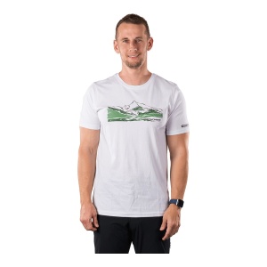 Tricou Barbati Northfinder Organic Cotton Regular Fit Barto White
