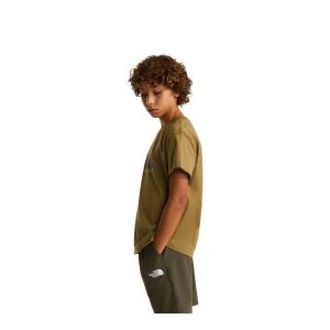 Tricou Copii The North Face Mountain Night Relaxed Graphic Brown - Img 3