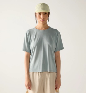 Tricou crop Haglöfs L.I.M Delta Crop Tee damă - verde