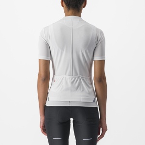 Tricou cu maneca scurta Castelli Anima 4 de dama Alb XS - Img 3