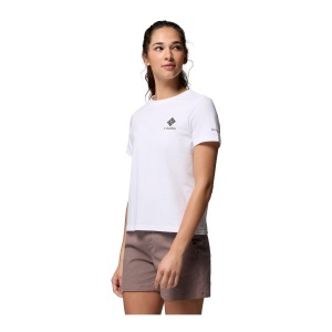 Tricou Femei Columbia Rolling Bend Graphic White - Img 2