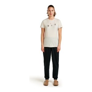 Tricou Femei Icebreaker 150 Tech Lite Bird Transit Grey - Img 3