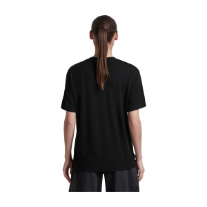 Tricou Femei Icebreaker Merino 150 Tech Lite Relaxed Tee Heritage Black - Img 2