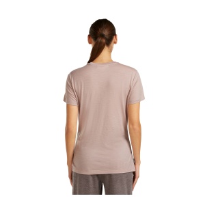 Tricou Femei Icebreaker Merino 150 Tech Lite Sparkling Stars Roz - Img 2