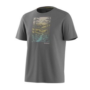 Tricou Merino sport Smartwool Winding Trail - gri deschis Light Gray Heather - Img 2