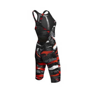 TYR Avictor Omaha Nights Open Back Negru-Rosu - Img 2