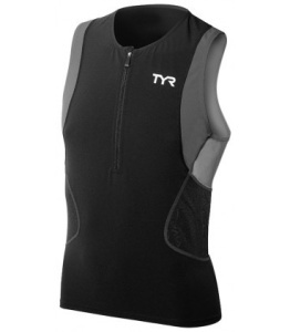 TYR - bluza fara maneci triatlon - Competitor Singlet - negru | gri - Img 6