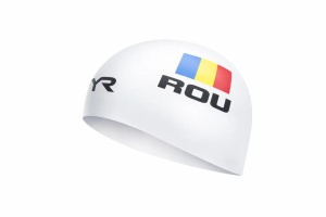TYR casca inot silicon Romania - gri tricolor