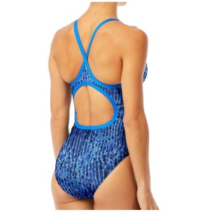 TYR - costum baie intreg pentru femei - Atolla Diamondfit - albastru multicolor - Img 2