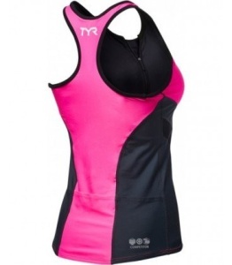 TYR - maiou triatlon - Tri Tank Comp W - gri roz - Img 2