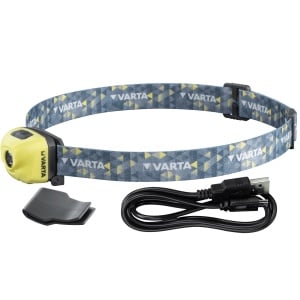 Varta - lanterna frontala Outdoor Sports Ultralight H30R reincarcabila Li-Polimer 300 lumeni - galben lime - Img 3
