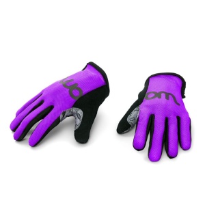 Woom - manusi ciclism copii tens bike gloves - mov negru gri - Img 4