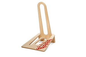 Woom - suport bicicleta pe podea tip Rastel lemn pentru biciclete Woom 1,2,3 - maro deschis lemn - Img 6