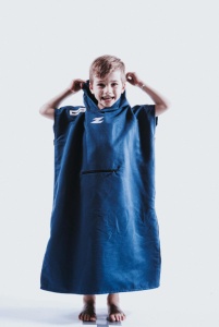 Z3R0D - prosop copii tip poncho - TRANSITION TOWEL KID - albastru navy - Img 2