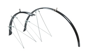 Apărătoare noroi Bikefun Road aluplastic negru 36 mm, 700C - Bfu005