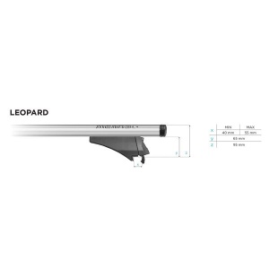 Bare transversale Menabo Leopard Silver XL pentru Volvo XC60 2008-2013 - Img 16