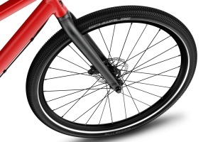 Bicicleta copii Woom 6 Explore cu roti 26" Neon Coral - Img 48