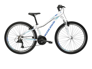 Bicicleta MTB Hardtail Kross LEA 1.0 26 inch alba Shimano Tourney
