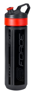 Bidon Force Loop 0.45L, Negru-transparent/rosu