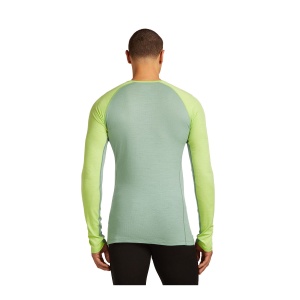 Bluza Barbati Icebreaker 200 Zoneknit Ls Crewe Seaglass-Peridot-Cb - Img 2