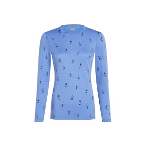 Bluza Dama Icebreaker Merino 200 Oasis Crewe Snow Day Baja