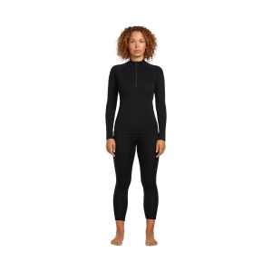Bluza Femei Icebreaker 300 Merinofine™ Polar Half Zip Thermal Black L
