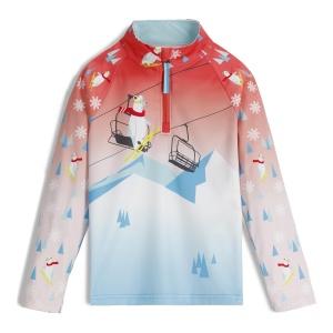 Bluza Fete Spyder Reflect 1/2 Zip Coral Haze