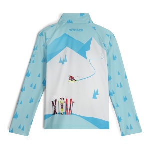 Bluza Fete Spyder Surface 1/2 Zip Crystal Blue - Img 2