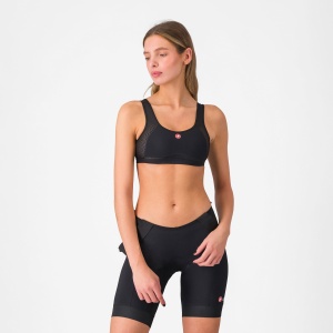 Bustieră ciclism Castelli Rosso Corsa Bra - neagră | ultraușoară