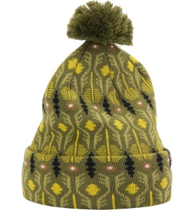 Caciulă Haglöfs Mountain Jaquard Beanie – Olive Green Pattern - Img 3