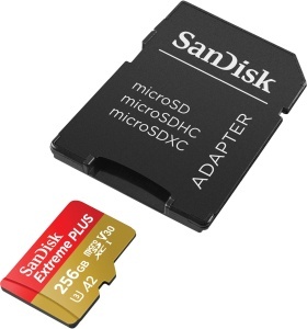 Card de memorie SanDisk Extreme PLUS microSDXC 256 GB, cu adaptor SD - Img 4