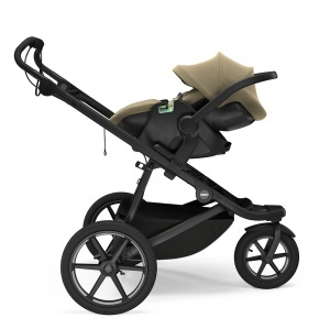 Carucior Thule Urban Glide 3 all-terrain cu prinderea hamului magnetica, Tint Taupe - Img 3