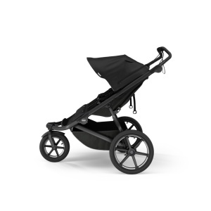 Carucior Thule Urban Glide 3 Double cu catarama hamului magnetica, Black - Img 2
