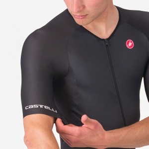 Castelli - costum triatlon cu maneca scurta - Core Tri Suit Short Sleeve - negru - Img 6