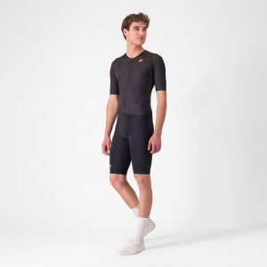 Castelli - costum triatlon cu maneca scurta - Free Sanremo 3 Suit Short Sleeve - negru - Img 6