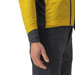 Castelli - Jacheta ciclism vreme rece si vant, maneca lunga Unlimited Puffy Jacket - galben Goldenrod gri inchis - Img 4