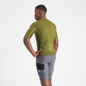Castelli - pantaloni ciclism scurti cu bretele - Unlimited Cargo Bibshort - 15-35 gr C - gri inchis Smokey - Img 2