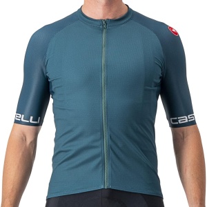 Castelli - tricou ciclism barbati cu maneca scurta Entrata VI jersey - albastru turcoaz inchis - Img 3