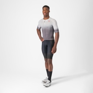 Castelli - tricou ciclism maneca scurta tailored fit cu protectie solara - Upf Jersey - 20-38 gr C - gri argintiu - Img 6