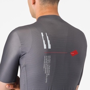 Castelli - tricou ciclism maneca scurta tailored fit - Espresso R--A/D Jersey - gri inchis Smokey - Img 5