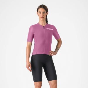 Castelli - tricou ciclism maneca scurta tailored fit - Premio Evo W Jersey - mov inchis