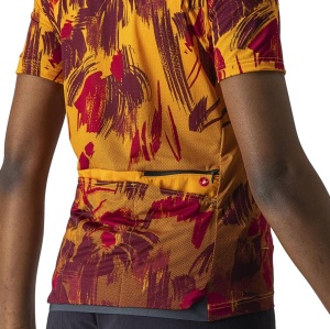 Castelli - tricou ciclism pentru femei, maneca scurta Unlimited Sentiero jersey - portocaliu visiniu barbaresco - Img 8