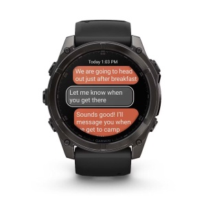 Ceas Garmin Fenix 8 Sapphire Titanium Amoled 51MM Carbon/Grey - Img 5