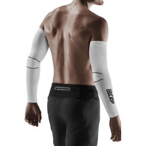 CEP - compresie brate - Compression Arm Sleeves L2 - White I Black - Img 3