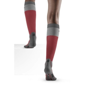 CEP - sosete compresie inalte - Hiking Light merino Socks W - Berry I Grey - Img 2
